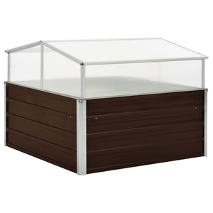 Galleria Design Greenhouse Brown 100x100x85 cm Galvanised Steel