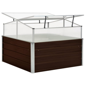 Galleria Design Greenhouse Brown 100x100x85 cm Galvanised Steel