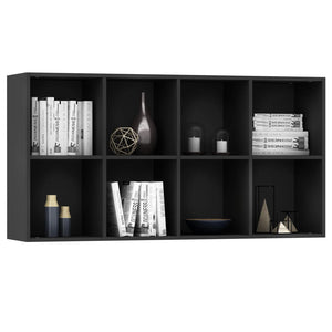 Galleria Design Book Cabinet/Sideboard Black 66x30x130 cm Engineered Wood