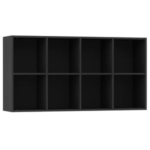 Galleria Design Book Cabinet/Sideboard Black 66x30x130 cm Engineered Wood