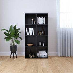 Galleria Design Book Cabinet/Sideboard Black 66x30x130 cm Engineered Wood