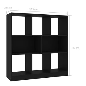 Galleria Design Book Cabinet Black 97.5x29.5x100 cm Engineered Wood