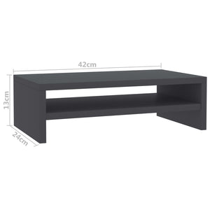 Galleria Design Monitor Stand Grey 42x24x13 cm Engineered Wood