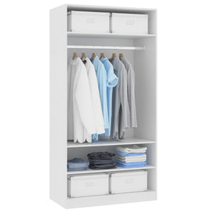 Galleria Design Wardrobe White 100x50x200 cm Engineered Wood