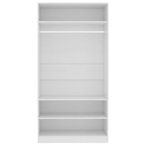 Galleria Design Wardrobe White 100x50x200 cm Engineered Wood