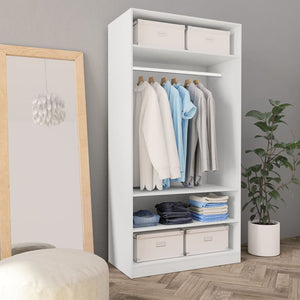 Galleria Design Wardrobe White 100x50x200 cm Engineered Wood