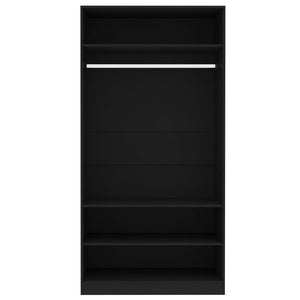 Galleria Design Wardrobe Black 100x50x200 cm Engineered Wood