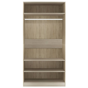 Galleria Design Wardrobe Sonoma Oak 100x50x200 cm Engineered Wood