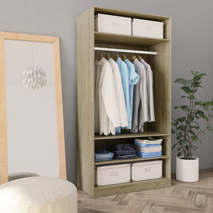 Galleria Design Wardrobe Sonoma Oak 100x50x200 cm Engineered Wood