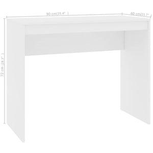 Galleria Design Desk White 90x40x72 cm Engineered Wood