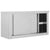 Galleria Design Kitchen Wall Cabinet with Sliding Doors 90x40x50 cm Stainless Steel