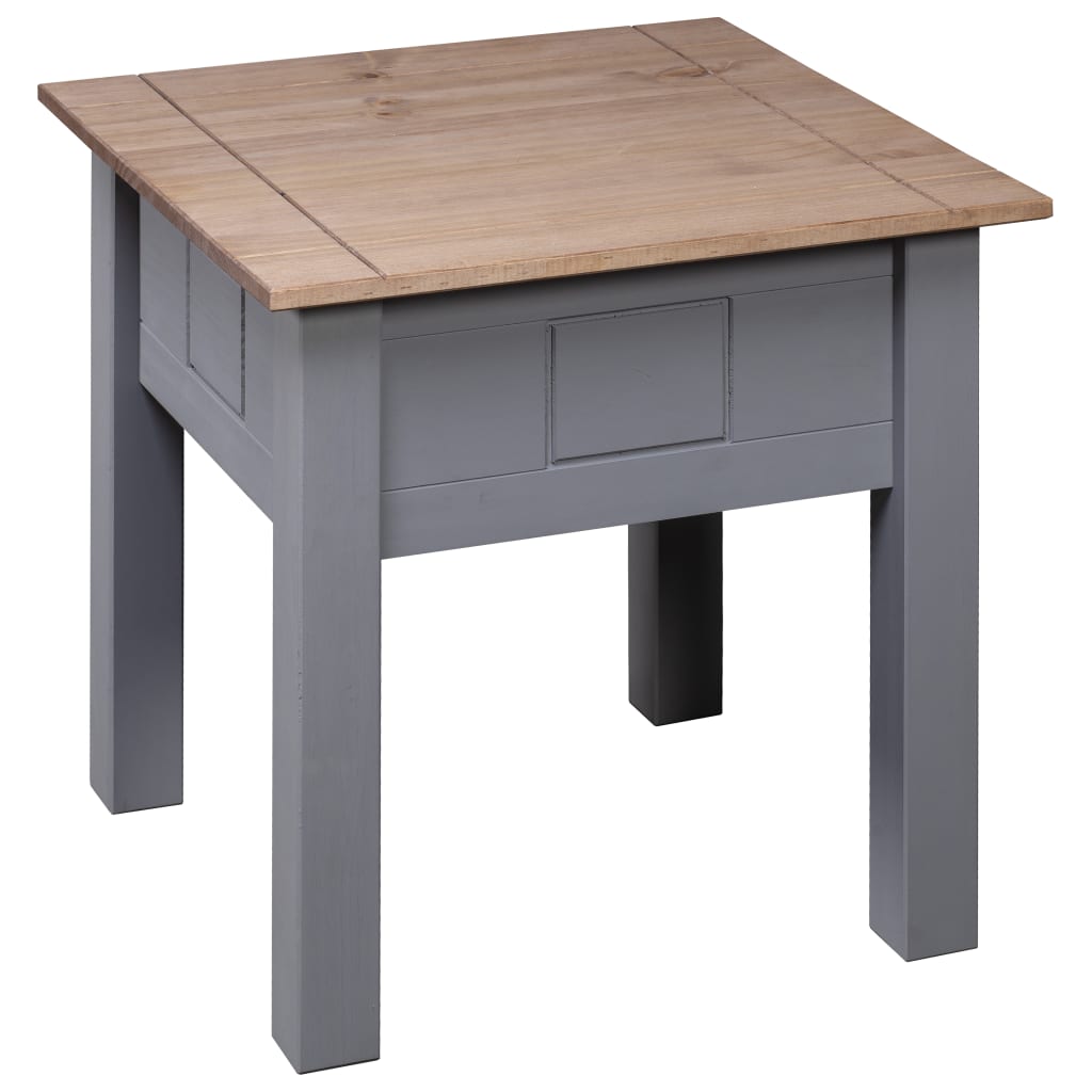 Galleria Design Nightstand Grey 50.5x50.5x52.5 cm Pine Panama Range