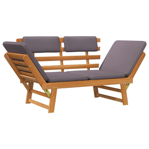 Galleria Design 2-in-1 Garden Daybed with Cushion 190 cm Solid Acacia Wood