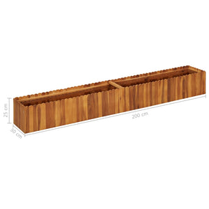 Galleria Design Garden Raised Bed 200x30x25 cm Solid Acacia Wood