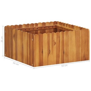 Galleria Design Garden Raised Bed 50x50x25 cm Solid Acacia Wood