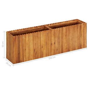 Galleria Design Garden Raised Bed 150x30x50 cm Solid Acacia Wood