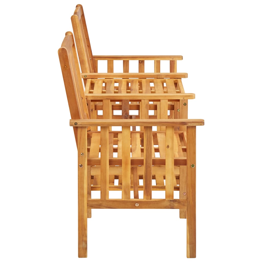 Galleria Design Garden Chairs with Tea Table 159x61x92 cm Solid Acacia Wood