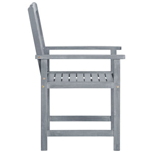 Galleria Design Garden Chairs 2 pcs Grey Solid Acacia Wood