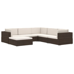 Galleria Design Sectional Middle Seat 1 pc with Cushions Poly Rattan Grey