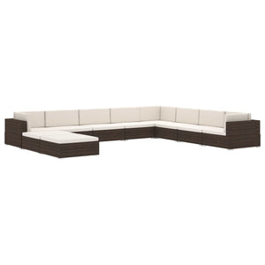 Galleria Design Sectional Middle Seat 1 pc with Cushions Poly Rattan Grey