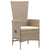 Galleria Design 9 Piece Outdoor Dining Set with Cushions Poly Rattan Beige