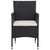 Galleria Design Garden Dining Chairs 2pcs Poly Rattan Black