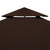 Galleria Design 2-Tier Gazebo Top Cover 310 g/m² 3x3 m Brown