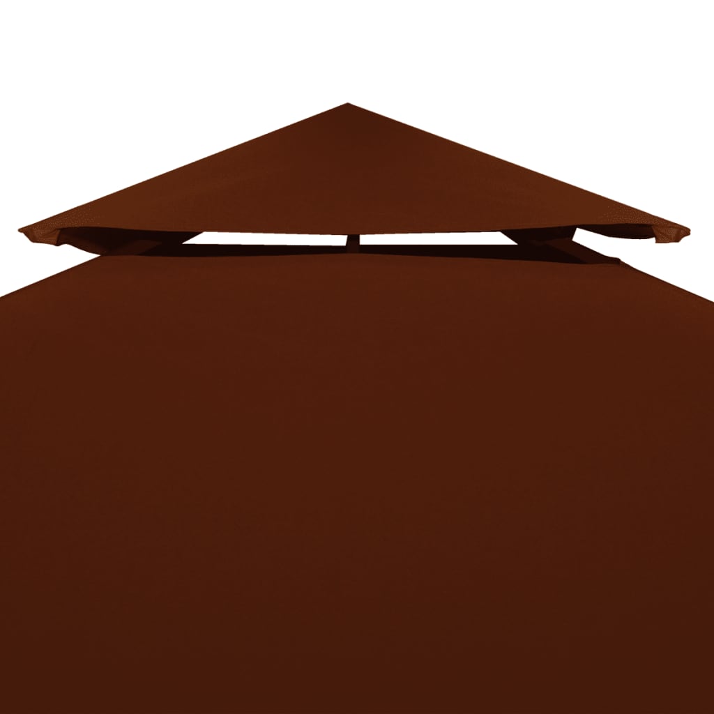 Galleria Design 2-Tier Gazebo Top Cover 310 g/m² 3x3 m Terracotta