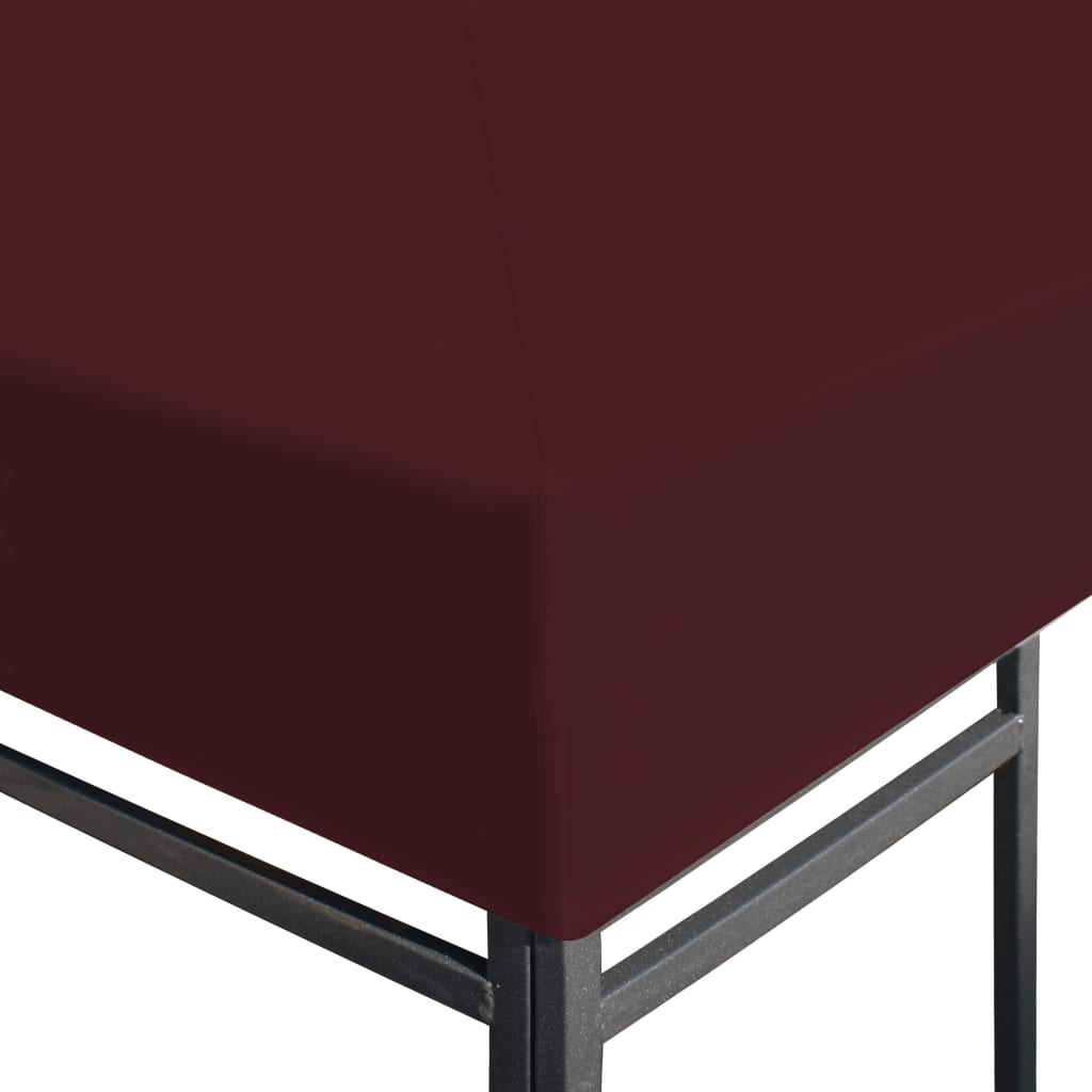 Galleria Design Gazebo Top Cover 310 g/m² 3x3 m Bordeaux