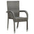 Galleria Design Stackable Outdoor Chairs 2 pcs Grey Poly Rattan