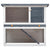 Galleria Design Outdoor Rabbit Hutch 1 Door Grey Wood