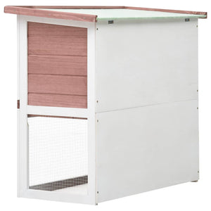 Galleria Design Outdoor Rabbit Hutch 1 Door Brown Wood