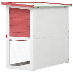 Galleria Design Outdoor Rabbit Hutch 1 Door Red Wood