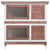 Galleria Design Outdoor Rabbit Hutch 4 Doors Brown Wood