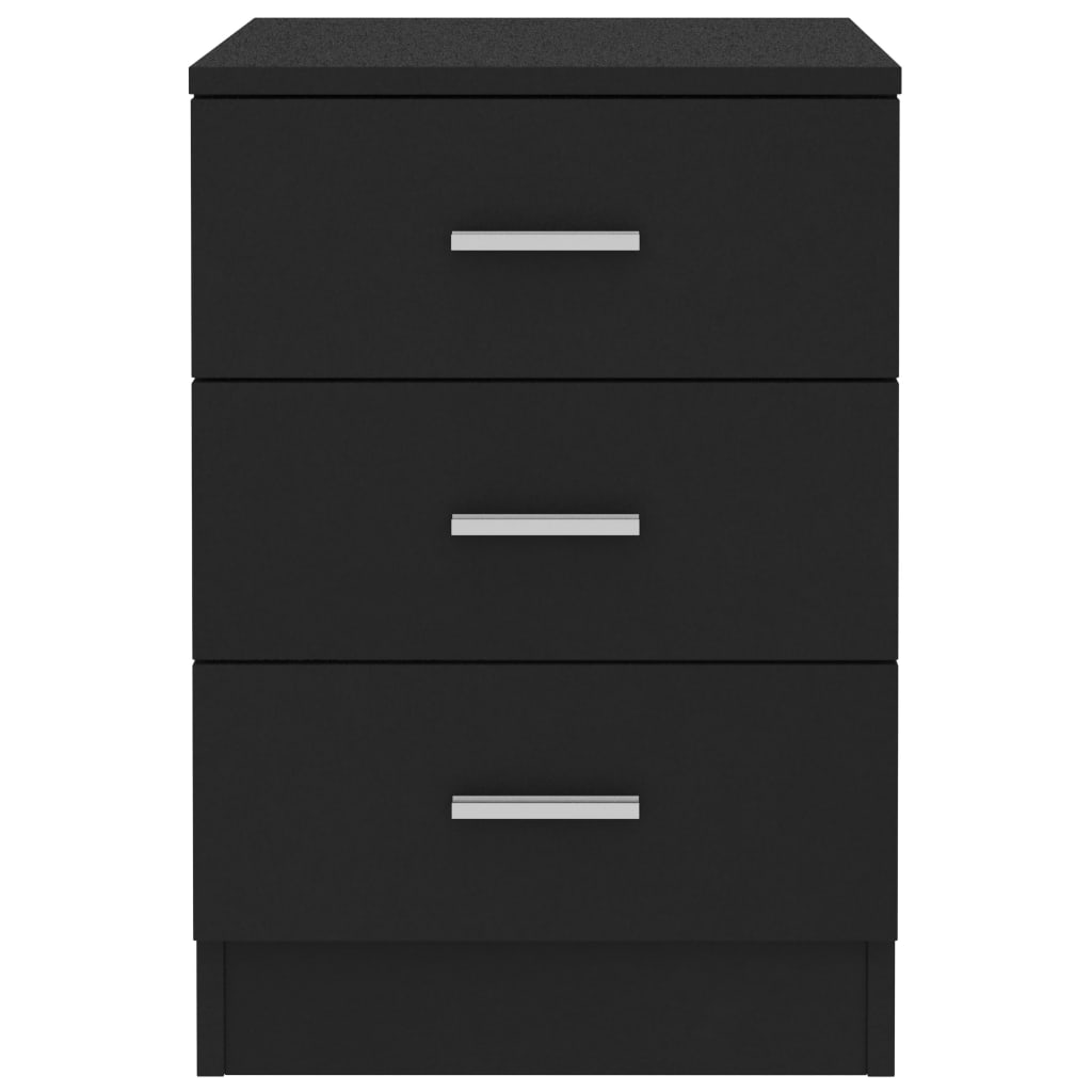 Galleria Design Bedside Cabinet Black 38x35x56 cm Engineered Wood