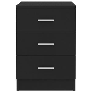 Galleria Design Bedside Cabinet Black 38x35x56 cm Engineered Wood