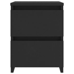 Galleria Design Bedside Cabinets 2 pcs Black 30x30x40 cm Engineered Wood