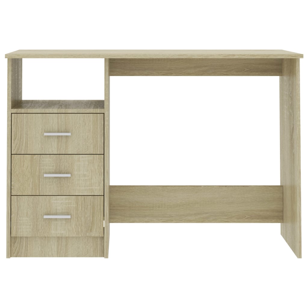 Galleria Design Desk with Drawers Sonoma Oak 110x50x76 cm Engineered Wood