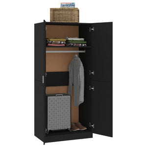 Galleria Design Wardrobe Black 80x52x180 cm Engineered Wood