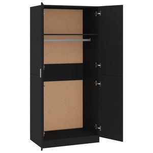 Galleria Design Wardrobe Black 80x52x180 cm Engineered Wood