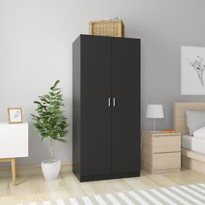 Galleria Design Wardrobe Black 80x52x180 cm Engineered Wood