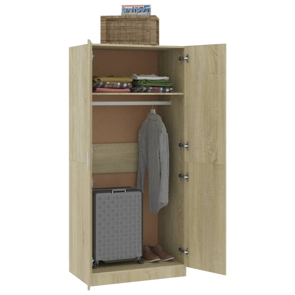 Galleria Design Wardrobe Sonoma Oak 80x52x180 cm Engineered Wood