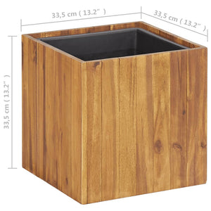 Galleria Design Garden Raised Bed Pot 33.5x33.5x33.5 cm Solid Acacia Wood