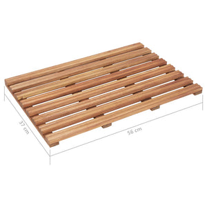 Galleria Design Bath Mats 2 pcs Solid Acacia Wood 56x37 cm