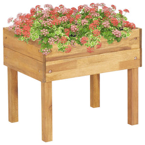 Galleria Design Raised Garden Planter 50x40x45 cm Solid Acacia Wood