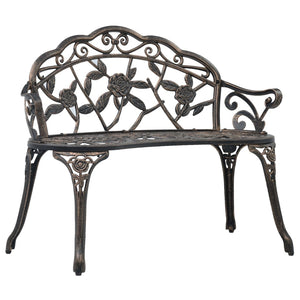 Galleria Design Bistro Bench 100cm Bronze Cast Aluminium