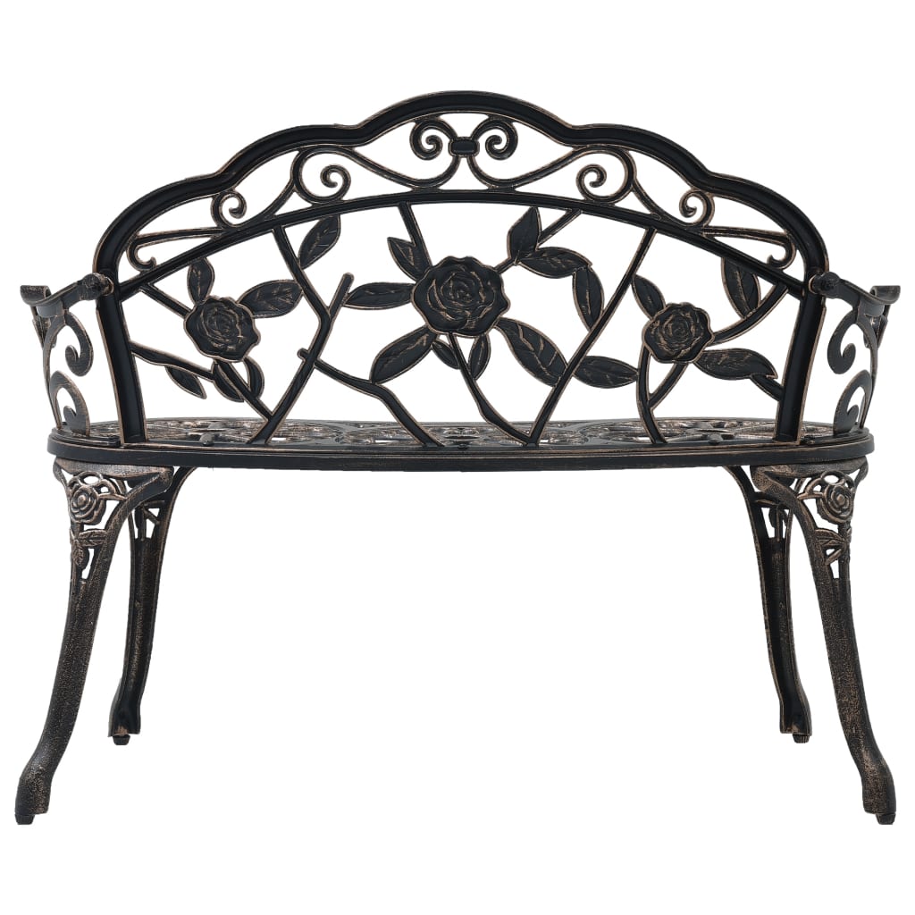 Galleria Design Bistro Bench 100cm Bronze Cast Aluminium