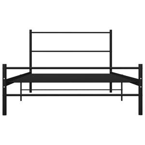 Galleria Design Bed Frame without Mattress Black Metal 90x200 cm