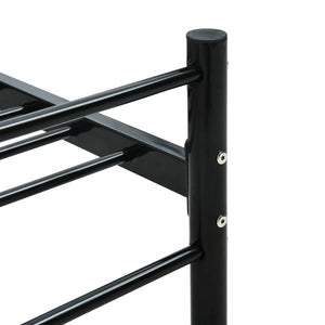 Galleria Design Bed Frame without Mattress Black Metal 90x200 cm