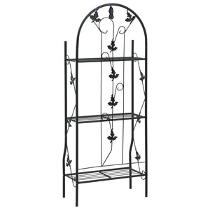 Galleria Design 3-Layer Plant Rack Black 52x28x128 cm Iron